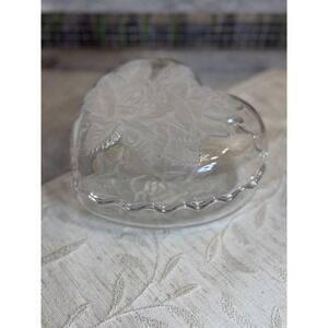 Studio Nova Winter Rose Covered Heart Box WY051/501 6" X 6" X 3" In Original Box